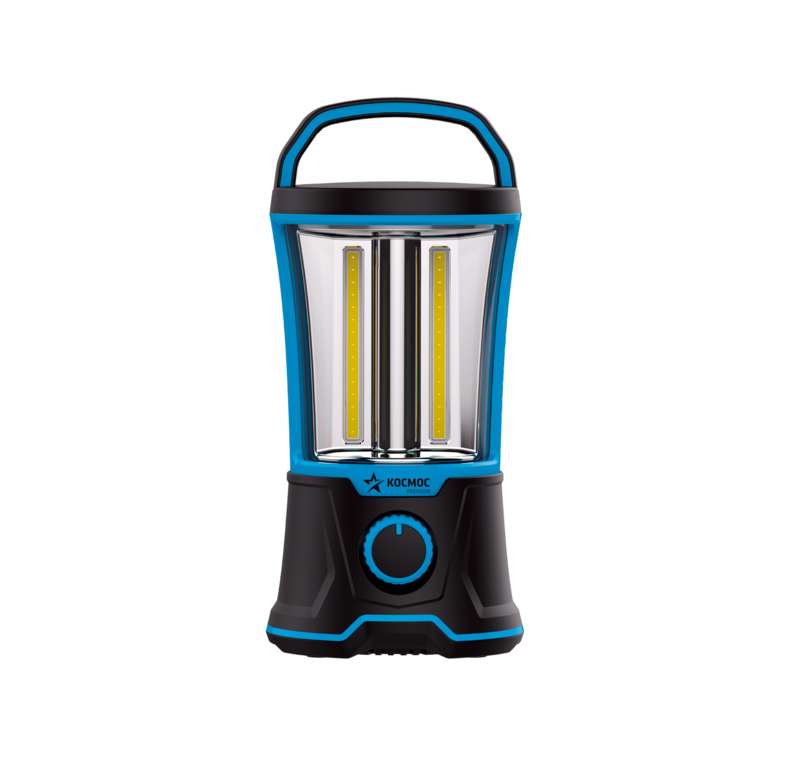 фонарь аккумуляторный кемпинговый kosmos premium cob 4led 3вт аккум. 4в 2а.ч космос kosac6011led с доставкой по МСК, категория фонарь карманный, ручной электрический