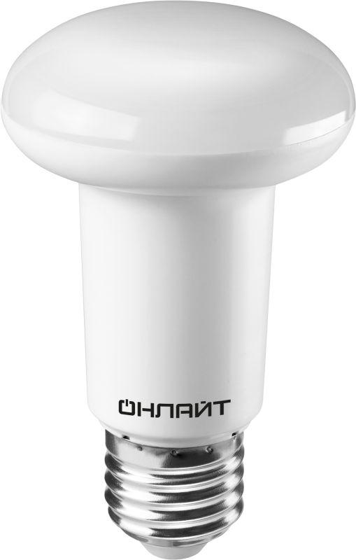 лампа светодиодная 71 654 oll-r63-8-230-4k-e27 8вт 4000к нейтр. бел. e27 660лм 220-240в онлайт 71654 с доставкой по МСК, категория лампа светодиодная