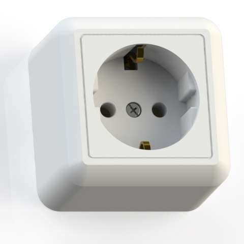 розетка 1-м оп оптима ра16-376 16а ip20 с заземл. с монтаж. пластиной бел. кунцево 8007 с доставкой по МСК, категория розетка штепсельная