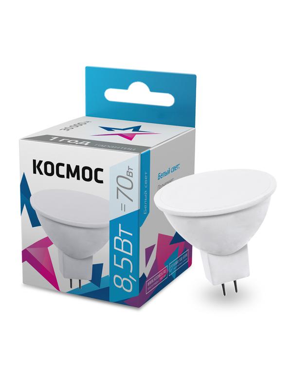 лампа светодиодная jcdr 8.5вт 220в gu5.3 4500к космос lkecled8.5wjcdrc45 с доставкой по МСК, категория лампа светодиодная