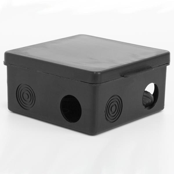 коробка распределительная оп 100х100х50мм 7 каб. вводов ip54 черн. tokov electric tke-kr-100-100-50-c05 с доставкой по МСК, категория распределительная коробка/корпус для монтажа на стене и на потолке