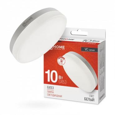 лампа светодиодная led-gx53-vc 10вт рефлектор 4000к нейтр. бел. gx53 950лм 230в in home 4690612020761 с доставкой по МСК, категория лампа светодиодная