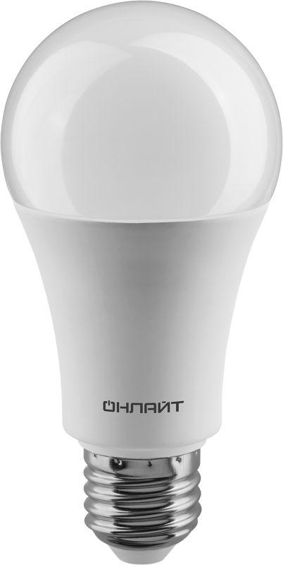 лампа светодиодная 61 158 oll-a60-20-230-4k-e27 20вт грушевидная онлайт 61158 с доставкой по МСК, категория лампа светодиодная