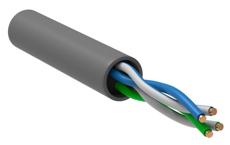кабель витая пара u/utp кат.5e 2х2х24awg solid cca pvc сер. (м) generica bc1-c5e02-111-305-g с доставкой по МСК, категория кабель для связи и передачи данных