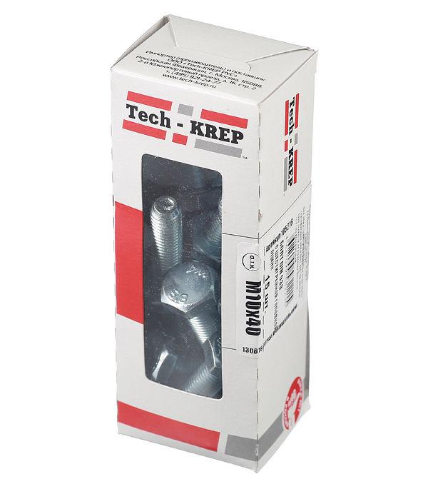 болт din933 с шестигранной головкой м10х40 оцинк. (уп.15шт) tech-krep 105216 с доставкой по МСК, категория болт с шестигранной головкой