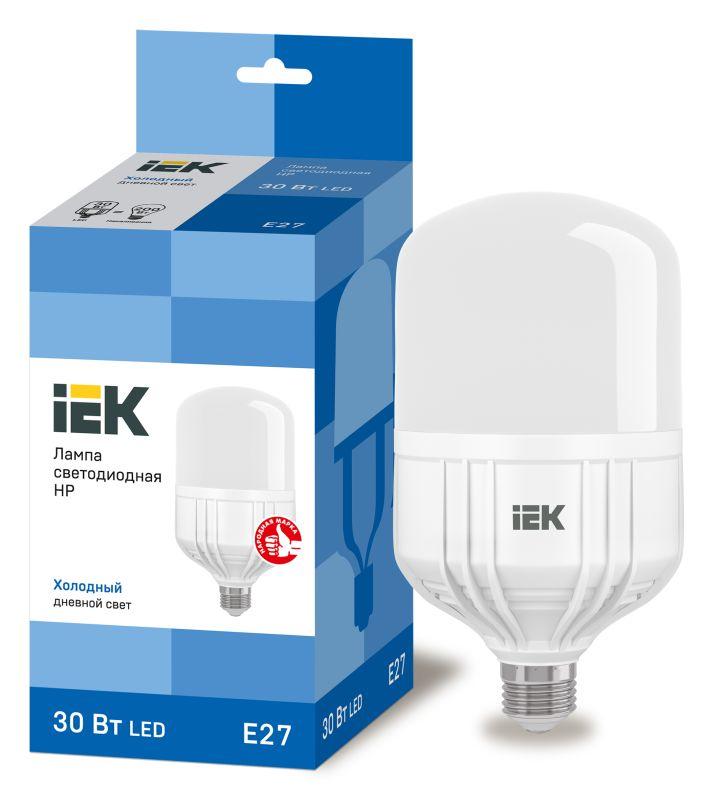 лампа светодиодная hp 30вт 230в 6500к e27 iek lle-hp-30-230-65-e27 с доставкой по МСК, категория лампа светодиодная