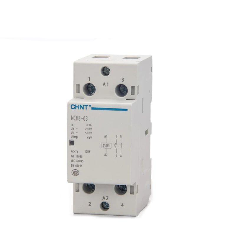 контактор модульный nch8-63/11 63а 1нз+1но ac 220/230в 50гц (r) chint 256095 с доставкой по МСК, категория пускатель магнитный модульный для распределительных щитов