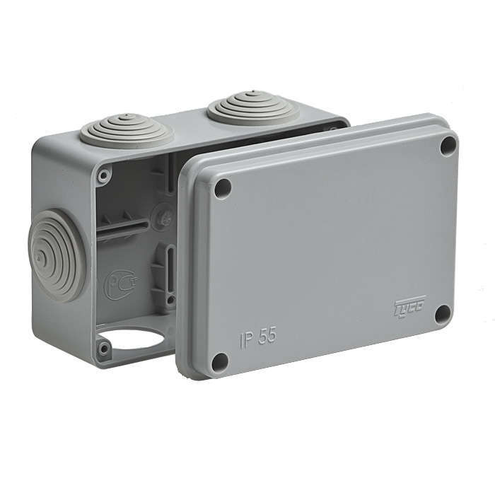 коробка распределительная оп 120х80х50мм ip55 ruvinil 67051 с доставкой по МСК, категория распределительная коробка/корпус для монтажа на стене и на потолке