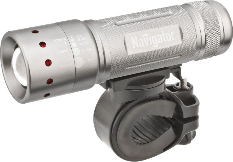 фонарь 94 964 npt-b01-3aaa велосипедный 2 крепл. cree 1ledх5вт фокус блист. navigator 94964 с доставкой по МСК, категория фонарь карманный, ручной электрический