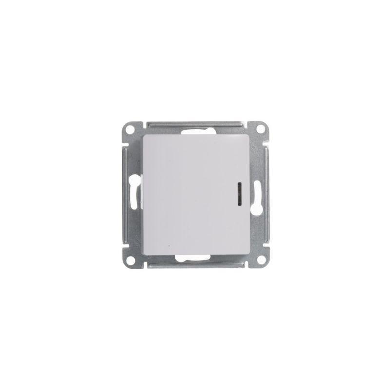 переключатель проходной 1-кл. сп glossa 10а ip20 (сх. 6а) 10ax с подсветкой механизм бел. se gsl000163 с доставкой по МСК, категория выключатели, переключатели
