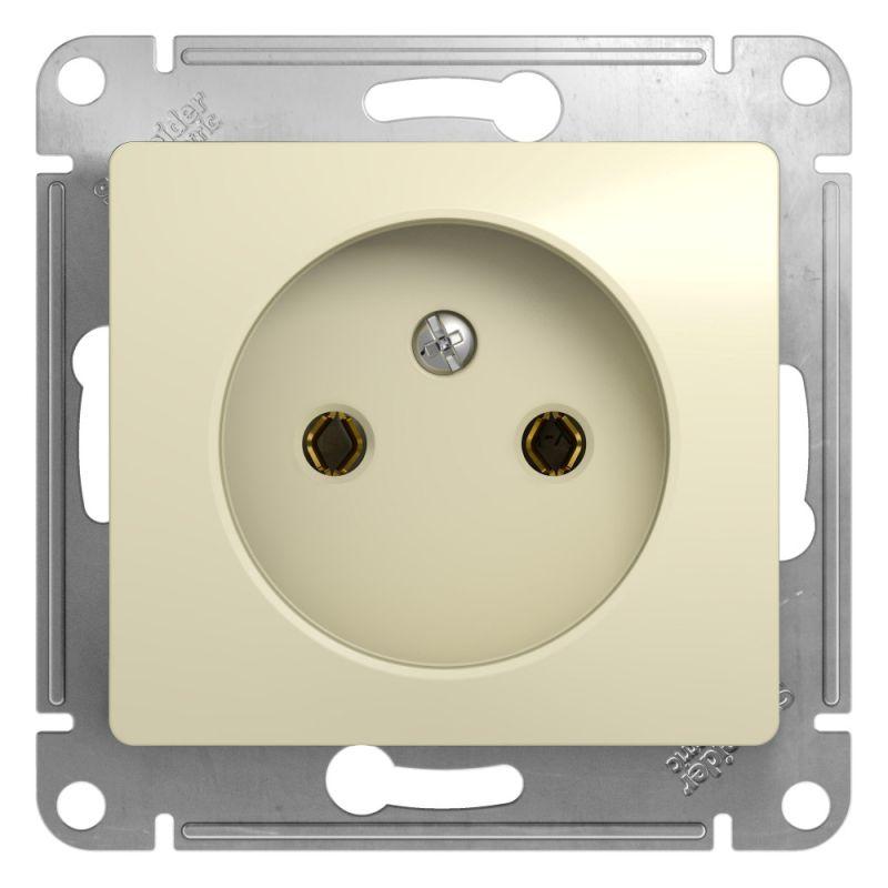 розетка 1-м сп glossa 16а ip20 без заземл. механизм беж. se gsl000241 с доставкой по МСК, категория розетка штепсельная