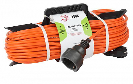 удлинитель-шнур на рамке 1х50м с заземл. 16а ip20 ufx-1e-3х1.5-50m пвс 3х1.5 эра б0046814 с доставкой по МСК
