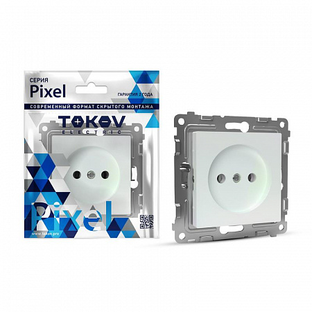 Розетка 1-м СП Pixel 16А IP20 без заземл. защ. шторки механизм перламутр. TOKOV ELECTRIC TKE-PX-R1SF-C04 розетка 1-м сп pixel 16а ip20 без заземл. защ. шторки механизм перламутр. tokov electric tke-px-r1sf-c04 с доставкой по МСК