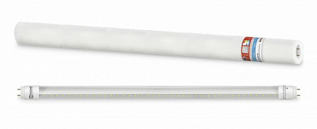лампа светодиодная led-t8r-п-pro 10вт линейная прозрачная 6500к холод. бел. g13r 1000лм 230в 600мм поворотн. in home 4690612030944 с доставкой по МСК