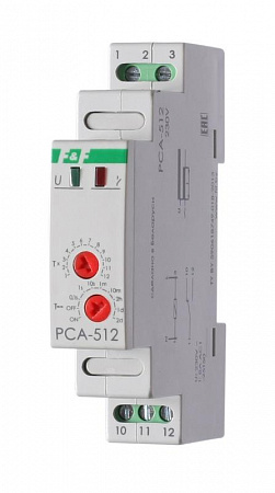 Реле времени PCA-512 8А 230В 1 перекл. IP20 задержка выключ. монтаж на DIN-рейке F&F EA02.001.001 реле времени pca-512 8а 230в 1 перекл. ip20 задержка выключ. монтаж на din-рейке f&f ea02.001.001 с доставкой по МСК