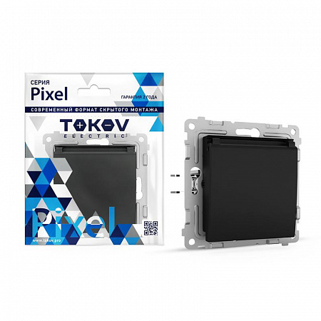 Розетка 1-м СП Pixel 16А IP20 с заземл. защ. шторки с крышкой механизм карбон TOKOV ELECTRIC TKE-PX-R1ZSW1-C14 розетка 1-м сп pixel 16а ip20 с заземл. защ. шторки с крышкой механизм карбон tokov electric tke-px-r1zsw1-c14 с доставкой по МСК