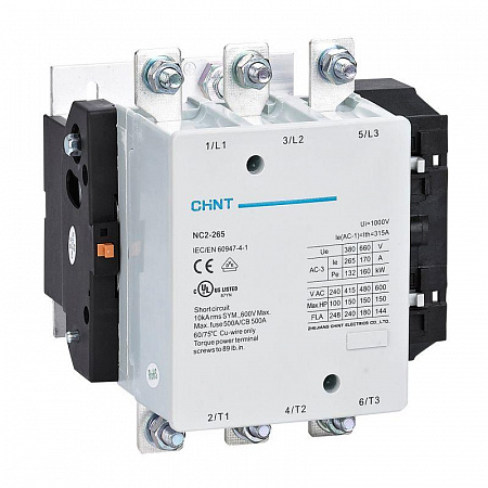 Контактор NC2-265 265А кат. 230В AC AC-3 (R) CHINT 671402 контактор nc2-265 265а кат. 230в ac ac-3 (r) chint 671402 с доставкой по МСК