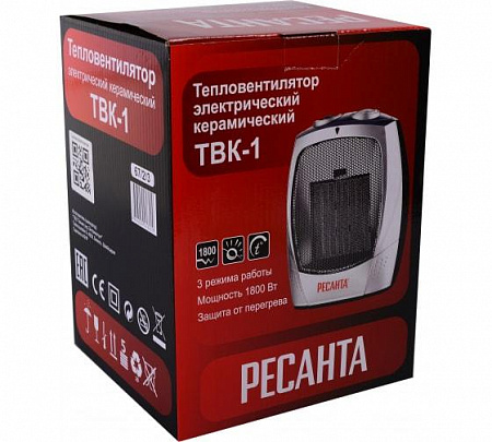 Тепловентилятор ТВК-1 1.8кВт Ресанта 67/2/3 тепловентилятор твк-1 1.8квт ресанта 67/2/3 с доставкой по МСК