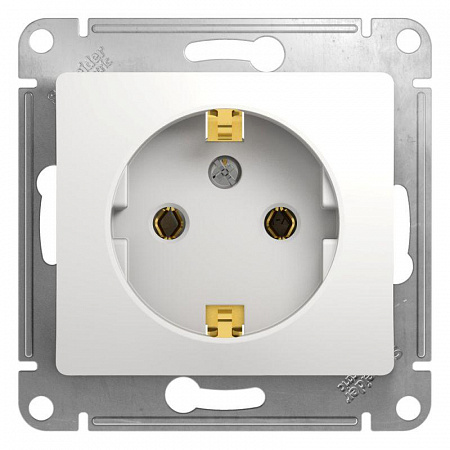 Розетка 1-м СП Glossa 16А IP20 с заземл. механизм бел. SE GSL000143 розетка 1-м сп glossa 16а ip20 с заземл. механизм бел. se gsl000143 с доставкой по МСК