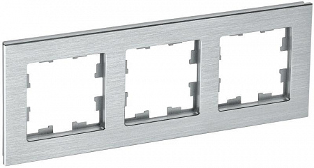рамка 3-м brite ру-3-1-бра металл алюм. iek br-m32-m-k47 с доставкой по МСК