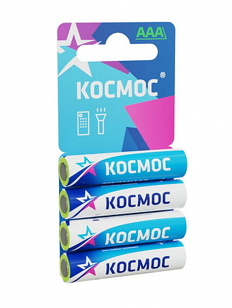 Элемент питания солевой AAA/R03 4хBL (блист.4шт) КОСМОС KOCR034BL элемент питания солевой aaa/r03 4хbl (блист.4шт) космос kocr034bl с доставкой по МСК