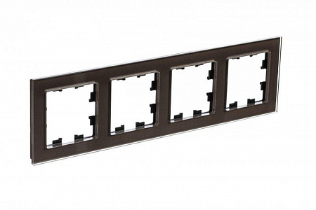 Рамка 4-м AtlasDesign Nature стекло мокко SE ATN320604 рамка 4-м atlasdesign nature стекло мокко se atn320604 с доставкой по МСК