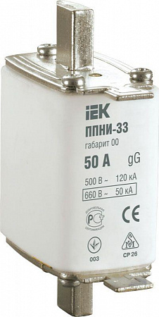 Вставка плавкая ППНИ-33 63А габарит 00 IEK DPP10-063 вставка плавкая ппни-33 63а габарит 00 iek dpp10-063 с доставкой по МСК