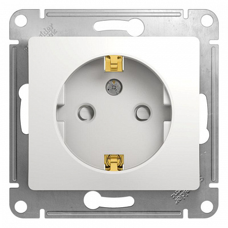 Розетка 1-м СП Glossa 16А IP20 с заземл. защ. шторки механизм бел. SE GSL000145 розетка 1-м сп glossa 16а ip20 с заземл. защ. шторки механизм бел. se gsl000145 с доставкой по МСК