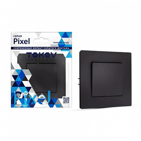 Выключатель 1-кл. СП Pixel 10А IP20 в сборе карбон TOKOV ELECTRIC TKE-PX-V1F-C14 выключатель 1-кл. сп pixel 10а ip20 в сборе карбон tokov electric tke-px-v1f-c14 с доставкой по МСК