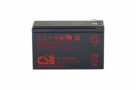 Аккумулятор 12В 9А.ч CSB HR1234W F2 CSB аккумулятор 12в 9а.ч csb hr1234w f2 csb с доставкой по МСК