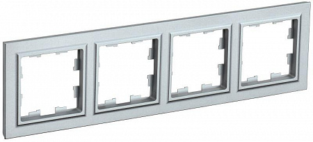 Рамка 4-м BRITE РУ-4-БрА алюм. IEK BR-M42-K47 рамка 4-м brite ру-4-бра алюм. iek br-m42-k47 с доставкой по МСК