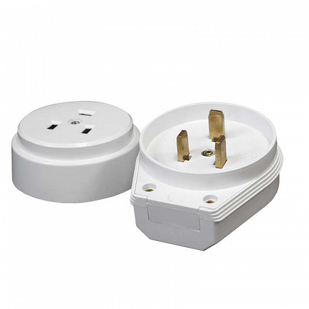 Разъем РШ-ВШ 32А 250В 2P+PE откр. уст. бел. UNIVersal 1235 разъем рш-вш 32а 250в 2p+pe откр. уст. бел. universal 1235 с доставкой по МСК