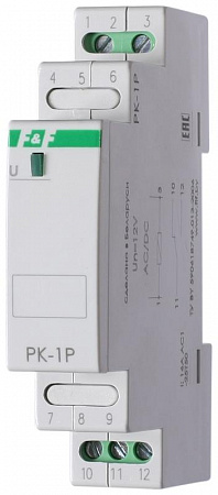 Реле промежуточное PK-1P/Un (монтаж на DIN-рейке 35мм 220В 50Гц 16А перекл.) F&F EA06.001.004 реле промежуточное pk-1p/un (монтаж на din-рейке 35мм 220в 50гц 16а перекл.) f&f ea06.001.004 с доставкой по МСК