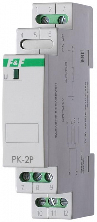 Реле промежуточное PK-2P/Un (монтаж на DIN-рейке 35мм 24В AC/DC 2х8А 2P IP20) F&F EA06.001.008 реле промежуточное pk-2p/un (монтаж на din-рейке 35мм 24в ac/dc 2х8а 2p ip20) f&f ea06.001.008 с доставкой по МСК