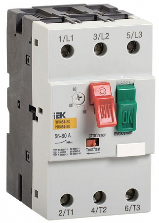 Пускатель ПРК64-40 In=40A Ir=25-40A Ue 660В IEK DMS22-40 пускатель прк64-40 in=40a ir=25-40a ue 660в iek dms22-40 с доставкой по МСК