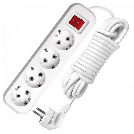 Удлинитель 4х3м с заземл. 13А IP20 S-304 ПВС 3х1 с выкл. UNIVersal 9631990 удлинитель 4х3м с заземл. 13а ip20 s-304 пвс 3х1 с выкл. universal 9631990 с доставкой по МСК