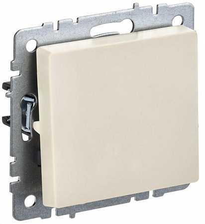 выключатель 1-кл. сп brite вс10-1-0-бркр 10а механизм беж. iek br-v10-0-10-k10 с доставкой по МСК