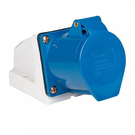 Розетка наружн. уст. 32А 220В 2P+РЕ IP44 (123) EKF ps-123-32-220 розетка наружн. уст. 32а 220в 2p+ре ip44 (123) ekf ps-123-32-220 с доставкой по МСК