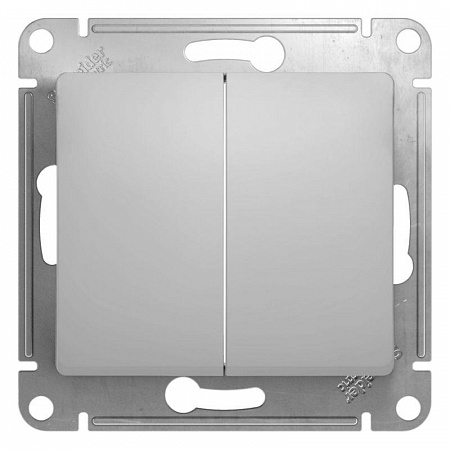 Переключатель проходной 2-кл. СП Glossa 10А IP20 (сх. 6/2) 10AX механизм алюм. SE GSL000365 переключатель проходной 2-кл. сп glossa 10а ip20 (сх. 6/2) 10ax механизм алюм. se gsl000365 с доставкой по МСК