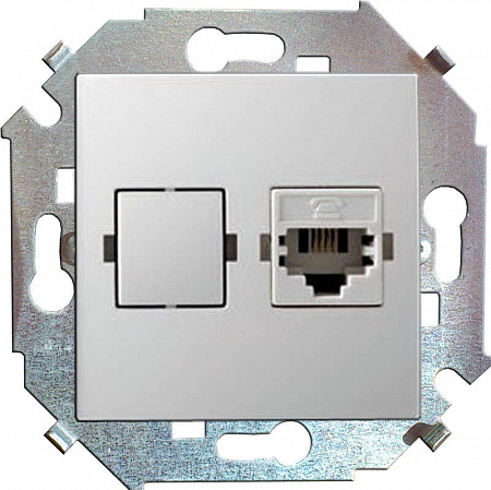 Розетка компьютерная СП Simon 15 RJ45 кат.5E Systimax механизм бел. Simon 1591598-030 розетка компьютерная сп simon 15 rj45 кат.5e systimax механизм бел. simon 1591598-030 с доставкой по МСК
