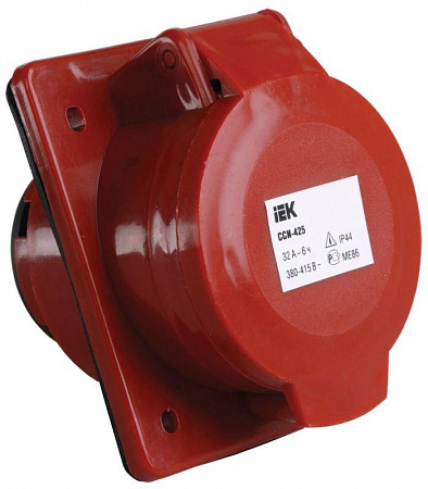 Розетка встраиваемая 32А 3P+E+N 380В IP44 ССИ-425 IEK PSR42-032-5 розетка встраиваемая 32а 3p+e+n 380в ip44 сси-425 iek psr42-032-5 с доставкой по МСК
