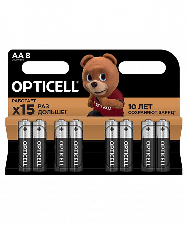 Элемент питания алкалиновый AA/LR6 (блист. 8шт) Basic Opticell 5051008 элемент питания алкалиновый aa/lr6 (блист. 8шт) basic opticell 5051008 с доставкой по МСК