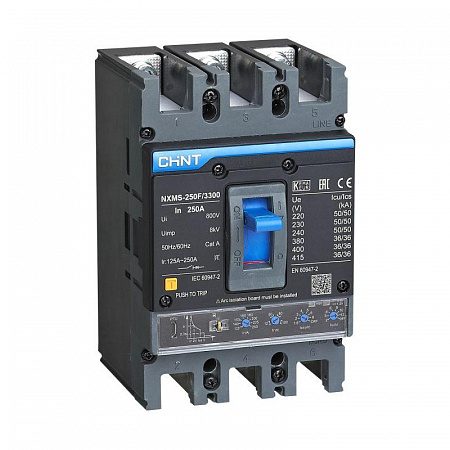 Выключатель автоматический 3п 250А 36кА NXMS-250F с электрон. расцеп. (R) CHINT 264755 выключатель автоматический 3п 250а 36ка nxms-250f с электрон. расцеп. (r) chint 264755 с доставкой по МСК
