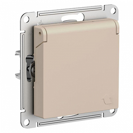 Розетка AtlasDesign 16А IP20 с заземл. защ. шторки с крышкой механизм песочн. SE ATN001246 розетка atlasdesign 16а ip20 с заземл. защ. шторки с крышкой механизм песочн. se atn001246 с доставкой по МСК