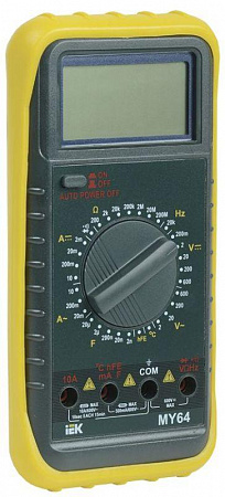 Мультиметр цифровой Professional MY64 IEK TMD-5S-064 мультиметр цифровой professional my64 iek tmd-5s-064 с доставкой по МСК