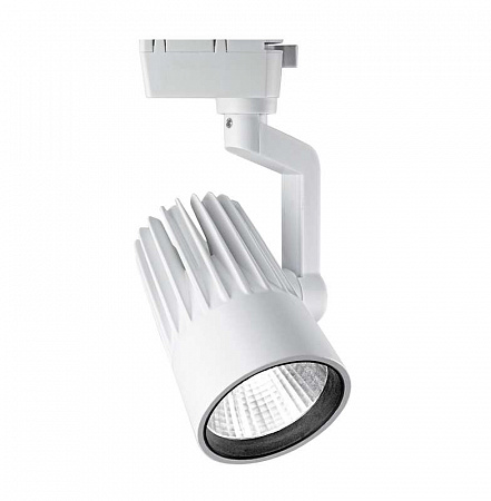 светильник светодиодный трековый ptr 0130-2 30вт 4000к ip40 24град. wh бел. pro jazzway 5022737 с доставкой по МСК