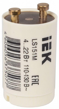 Стартер LS151M 4...22Вт 110-130В IEK LLD151-LS-22 стартер ls151m 4...22вт 110-130в iek lld151-ls-22 с доставкой по МСК