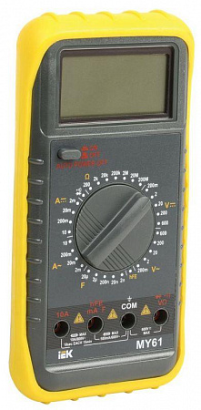 Мультиметр цифровой Professional MY61 IEK TMD-5S-061 мультиметр цифровой professional my61 iek tmd-5s-061 с доставкой по МСК