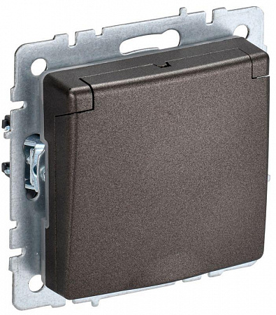 Розетка BRITE РСбш10-3-44-БрТБ 16А IP44 с заземл. защ. шторки с крышкой бронза IEK BR-R16-16-44-K45 розетка brite рсбш10-3-44-бртб 16а ip44 с заземл. защ. шторки с крышкой бронза iek br-r16-16-44-k45 с доставкой по МСК