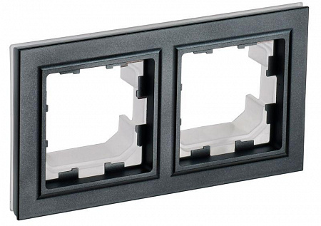 Рамка 2-м IP44 BRITE РУ-2-БрЧ-44 черн. IEK BR-M22-44-K02 рамка 2-м ip44 brite ру-2-брч-44 черн. iek br-m22-44-k02 с доставкой по МСК